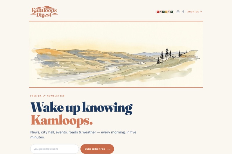 Kamloops Digest website